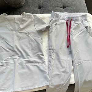 FIGS XXS Cement TOP & XS/P BOTTOM ZAMORA JOGGERS